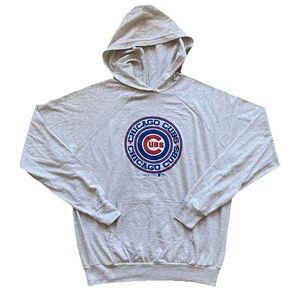 Vintage Chicago Cubs Hoodie 80s XL Lightweight Heather Gray Garan MLB Sweatshirt